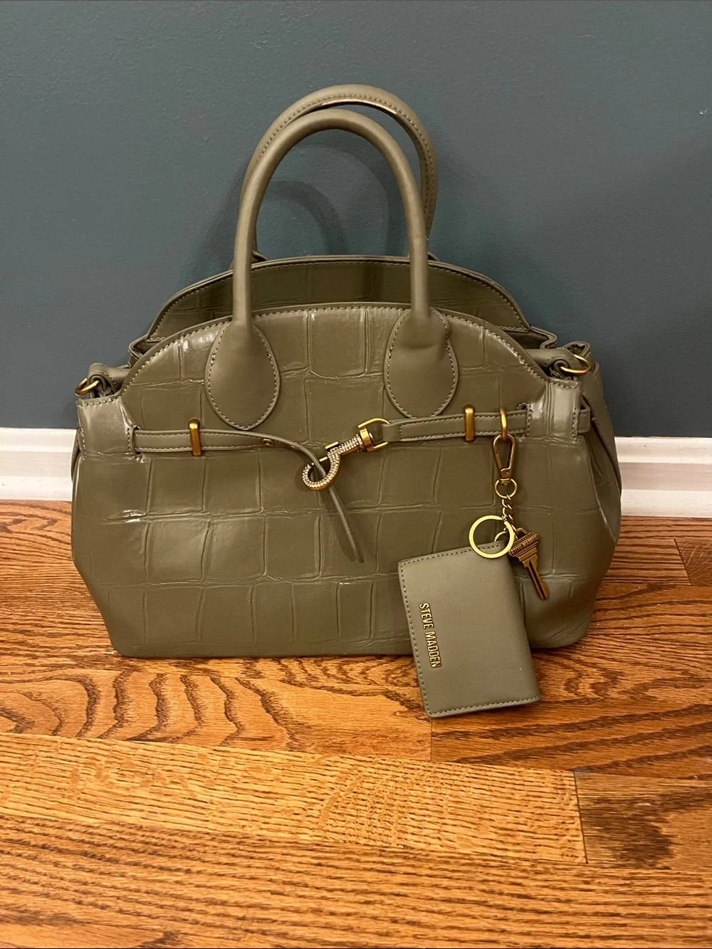 Steve Madden Bwalsh Satchel Bag in Olive